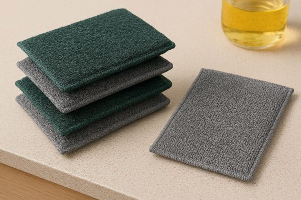Heavy Duty Non Stick Oil Kitchen Scouring Pads Dual Sided Microfiber Scrubbing Cloths Sponge Cleaning Rags