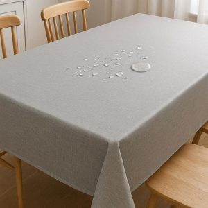 Waterproof Heavy Duty PVC Tablecloth Oilproof Wipe Clean Vinyl Plastic Table Cover For Kitchen Dining Room Picnic