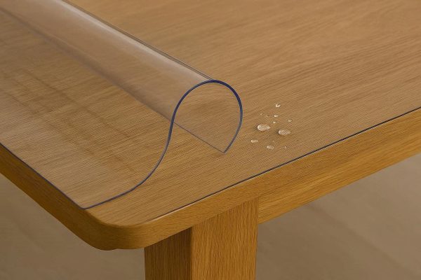 29 Clear Vinyl Plastic Tablecloth Protector Waterproof Thick PVC See Through Table Cover Pad For Wooden Furniture