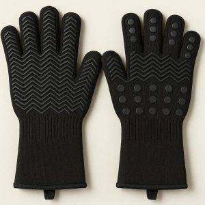 Professional Grade Heat Resistant Cooking Gloves Non Slip Silicone Oven Mitts For Baking And Outdoor Barbecue Smoking