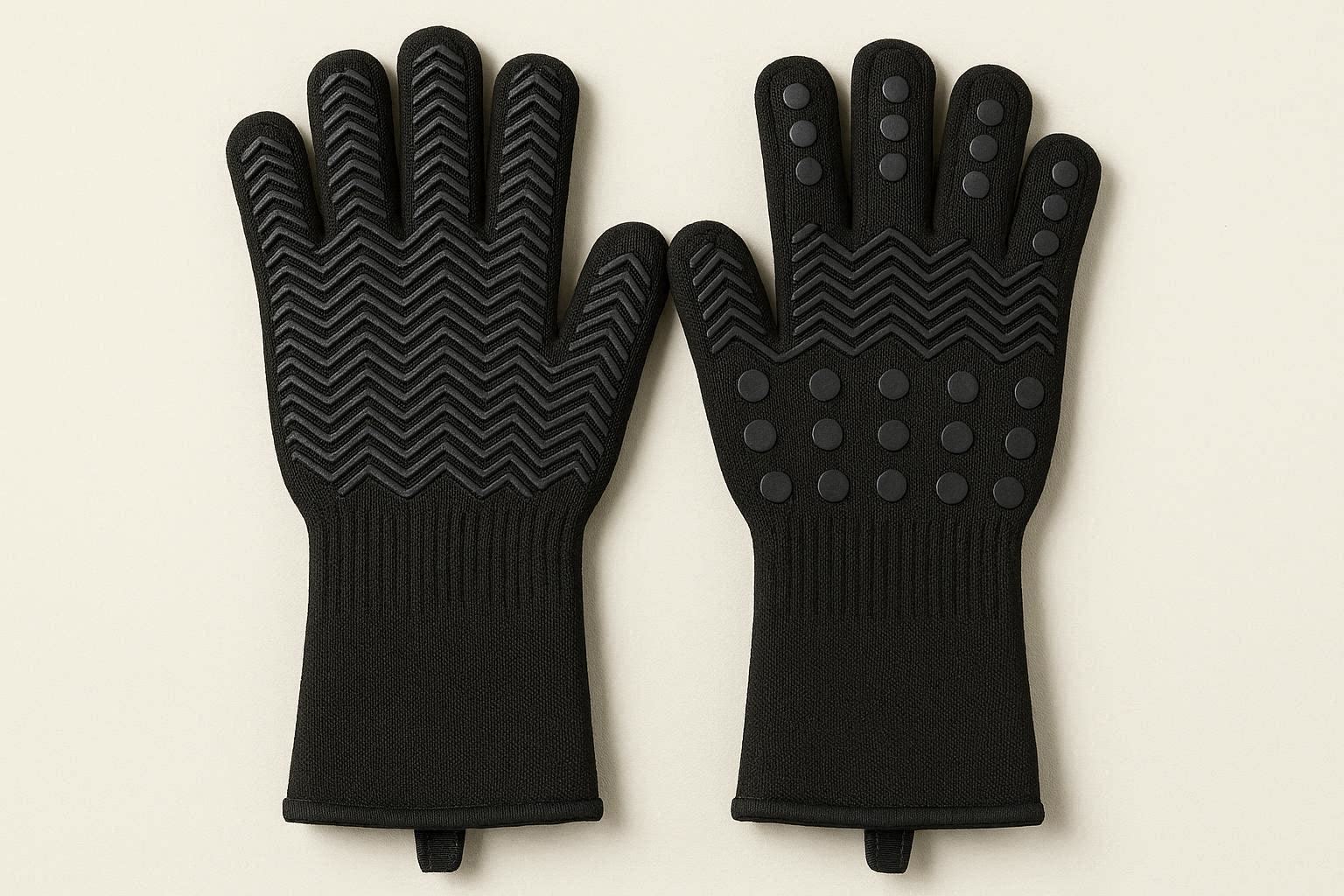 Professional Grade Heat Resistant Cooking Gloves Non Slip Silicone Oven Mitts For Baking And Outdoor Barbecue Smoking - Image 1
