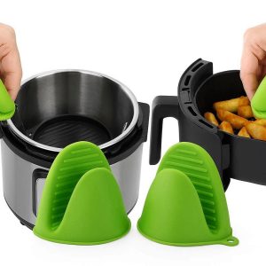 Mini Silicone Pinch Oven Mitts Compact Heat Resistant Cooking Grippers For Instant Pot And Air Fryer Trays